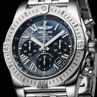 クロノマット JSP ローマン インデックス ブラック マザー オブ パール リミテッド｜BREITLING