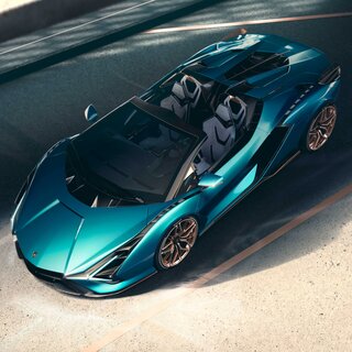 ランボルギーニがハイブリッドスーパースポーツモデル「シアン ロードスター」を世界初公開｜Lamborghini