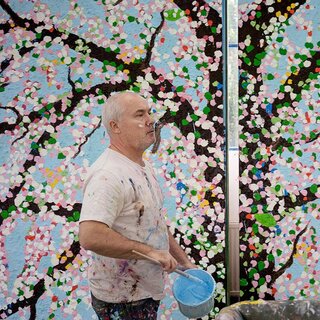 “桜”を描いた最新作を公開。ダミアン・ハースト個展がパリで開催｜ART