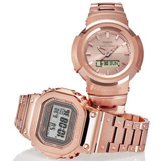メタルインゴットをイメージしたローズゴールドカラーの新作｜G-SHOCK