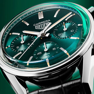 ヴィンテージ風のティールカラーが印象的な「タグ・ホイヤー カレラ グリーン スペシャルエディション」｜TAG HEUER