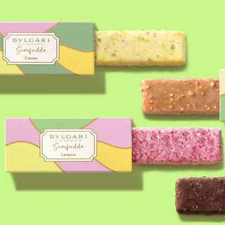 フレーバーはナッツやフルーツをふんだんに使用した4種類。イタリア生まれの新食感アイスデザート｜BVLGARI IL CIOCCOLATO