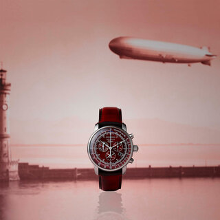 ディープレッドの日本限定モデル「100周年記念シリーズ クロノグラフアラーム」｜ZEPPELIN