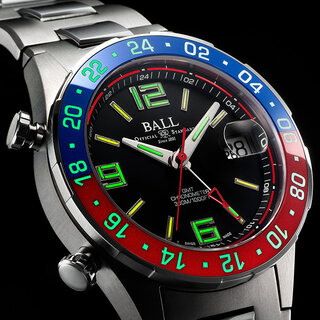 GMT表示付き「ロードマスター」が“ペプシ”ベゼルで登場｜BALL Watch