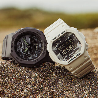 ユーティリティカラー×カモフラージュ柄で生まれ変わった大人顔のGショック｜G-SHOCK