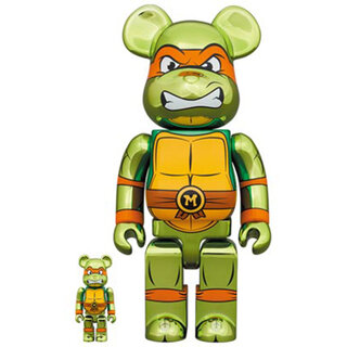 BE@RBRICK MICHELANGELO CHROME Ver. 100％ & 400％｜MEDICOM TOY
