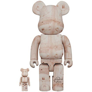 BE@RBRICK レオナルド・ダ・ヴィンチ 「ウィトルウィウス的人体図」100％ & 400％｜MEDICOM TOY