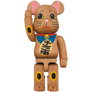 BE@RBRICK カリモク 招き猫 壱 青 400％｜MEDICOM TOY