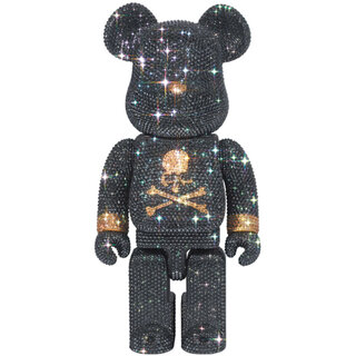 CRYSTAL DECORATE mastermind JAPAN BE@RBRICK 400％ BLACK & GOLD Ver.｜MEDICOM TOY