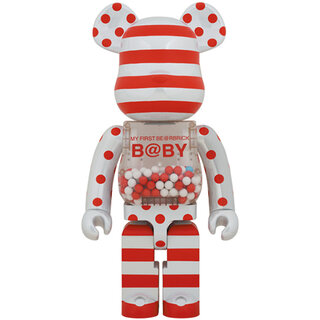 MY FIRST BE@RBRICK B@BY RED & SILVER CHROME Ver.1000％｜MEDICOM TOY