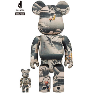 東京国立博物館 BE@RBRICK 歌川広重「東海道五十三次」蒲原 100％ & 400％｜MEDICOM TOY