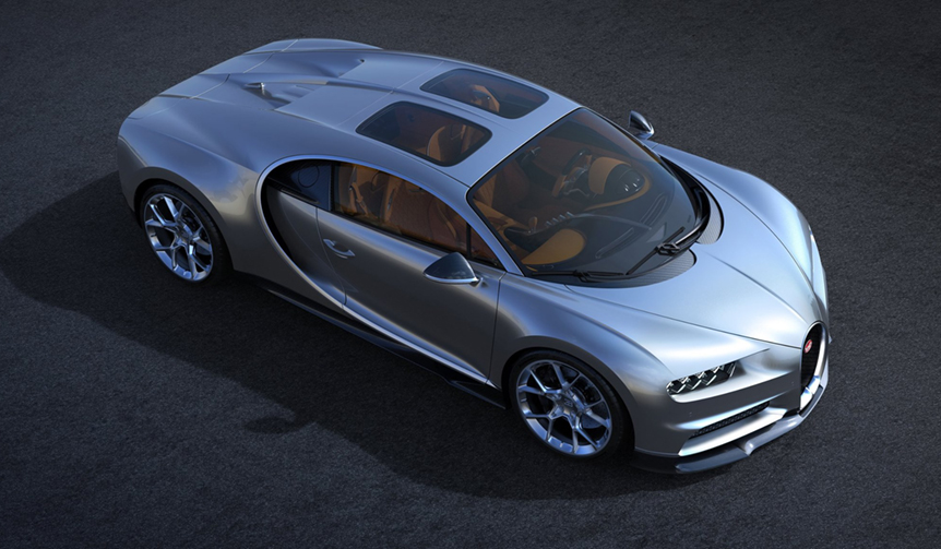 ブガッティがシロンの新オプション「スカイビュー」を発表|Bugatti