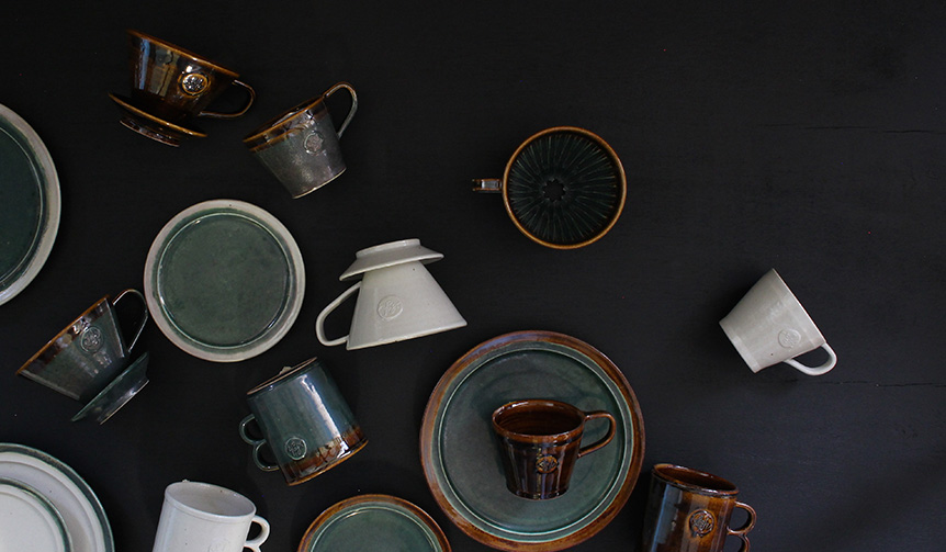 ドリップコーヒーをテーマにした陶器シリーズ｜MISHIM POTTERY CREATION