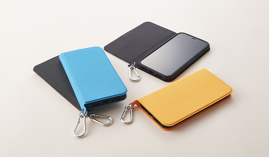 落下時も安心。iPhone XR 用の撥水ナイロンフリップケース｜Simplism