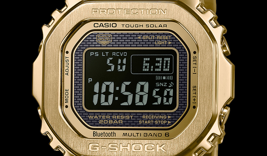 大人のフルメタルG-SHOCK「GMW-B5000」に、反転液晶の2モデルが登場｜CASIO