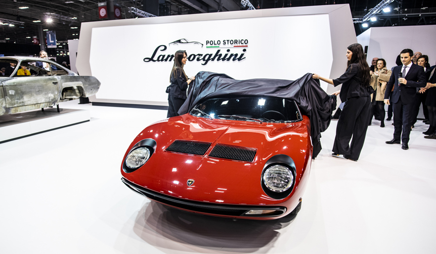 FIA会長ジャン・ドット氏所有のミウラSVを披露｜Lamborghini