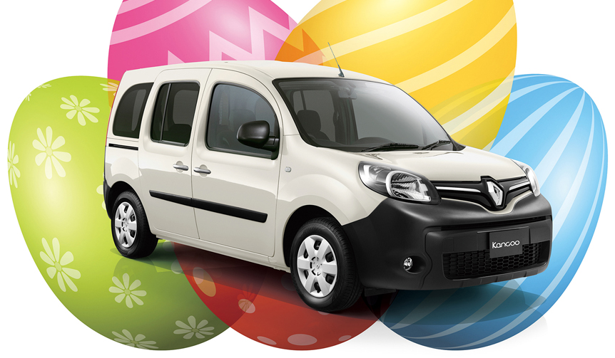 イースターのタマゴをイメージしたカングーの限定車｜Renault