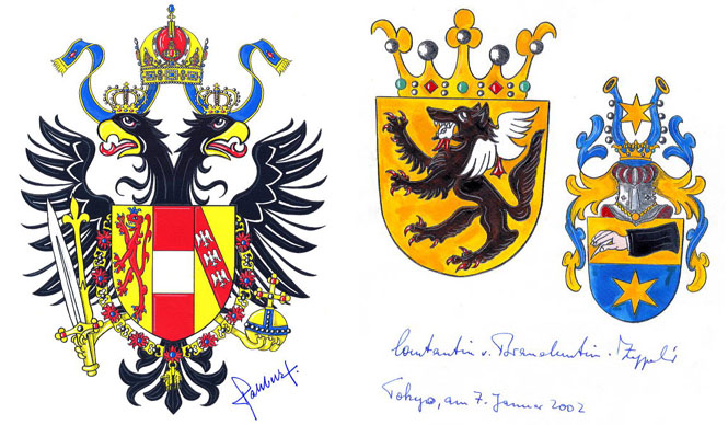 西洋紋章画家、山下一根氏の仕事（その1）