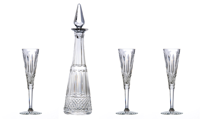 サンルイからトミーの80周年を記念したデカンタとフルートを発表