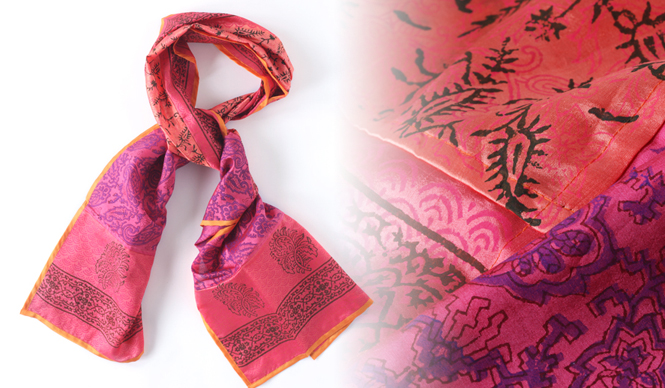 悠久のインドを身にまとう――アクセンチュアルのシルクストール