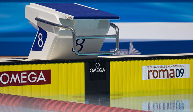 OMEGA｜FINA世界水泳選手権 ローマ2009の公式タイムキーパーに