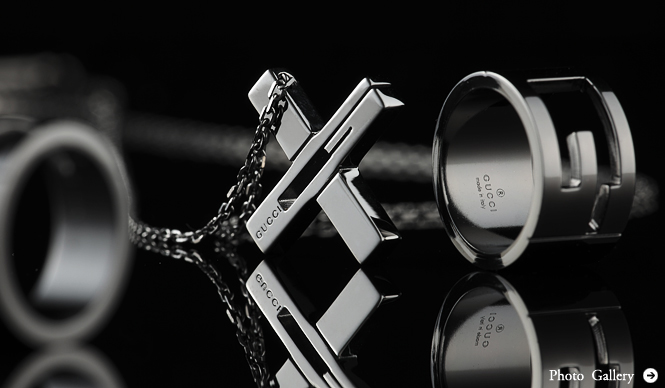 GUCCI｜ブラック一色 グッチのメンズジュエリー