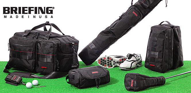 ブラックフェイスのタフなギア BRIEFINGの「GOLF」シリーズ