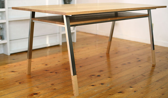 PRODUCTS|棚板付きのダイニングテーブル「Norito Table」