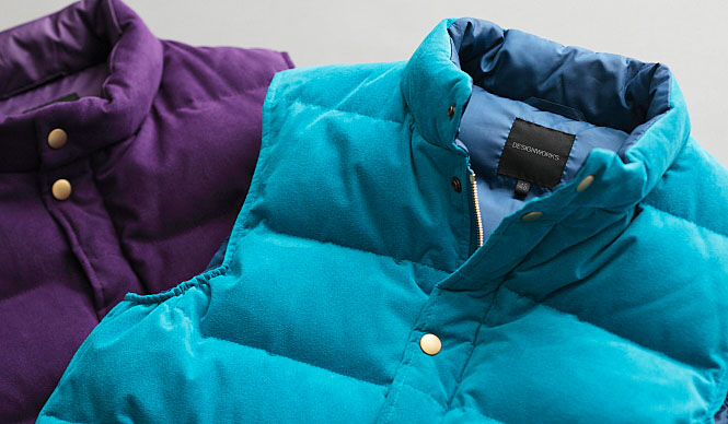 DESIGNWORKS｜「エクセーヌダウンベスト」で、絶妙味つけ