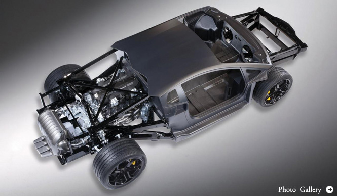 Lamborghini Aventador｜ランボルギーニ アヴェンタドール シャシーを公開!