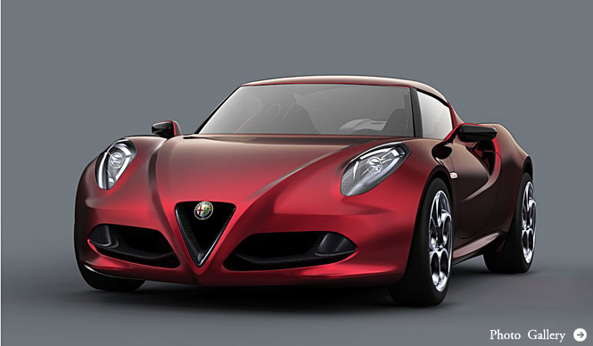 Alfa Romeo 4C Concept|アルファロメオ 4C コンセプト コンパクトスポーツカーがプレミア!