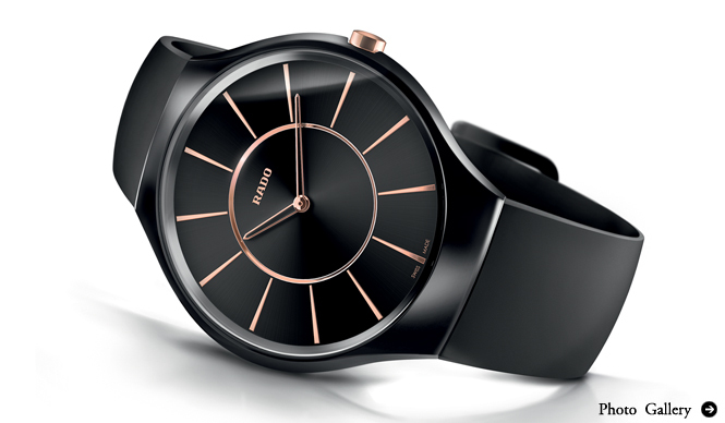 RADO｜ケース厚わずか5mm！　世界最薄ハイテクセラミックス素材の腕時計を発表