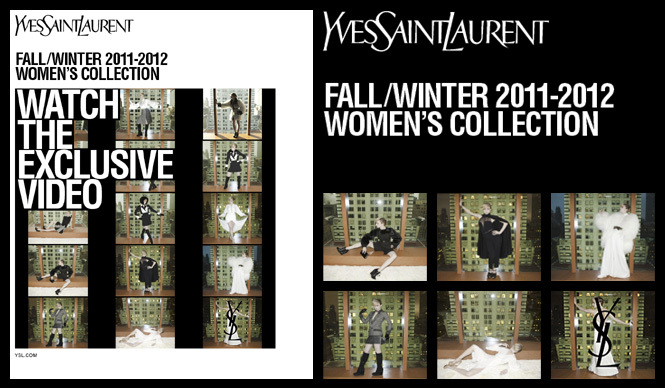 YVES SAINT LAURENT|2011-12年秋冬キャンペーンのショートムービー