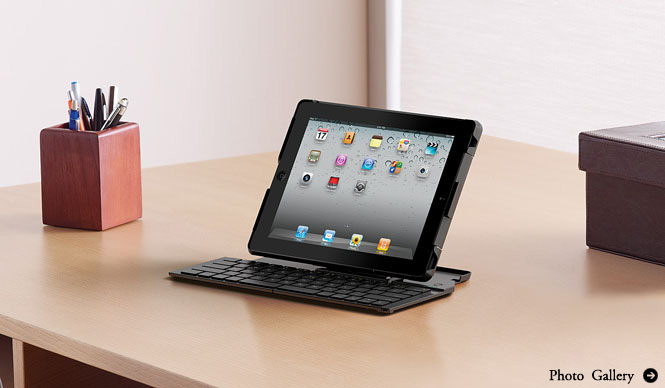 Logicool｜iPad2専用 折りたたみ式ワイヤレスキーボード