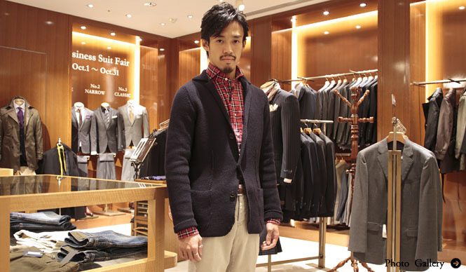 ESTNATION｜2011-12 冬のウォームビズ特集 「エストネーション銀座店」中森博一
