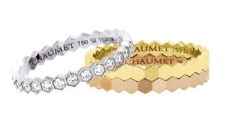 CHAUMET｜ギフトに最適な「ハニカムスリーゴールドリング」