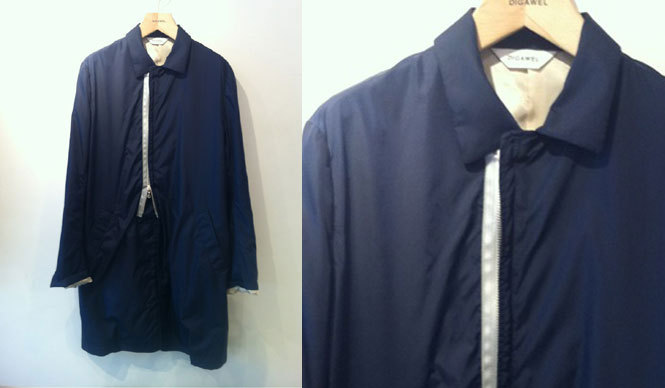 細部に個性が光るディガウェルのロングコート