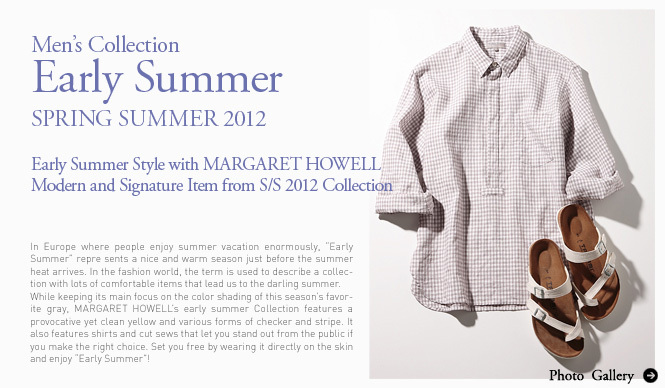 MARGARET HOWELL｜“Early Summer”がテーマのクールアイテム・コレクション