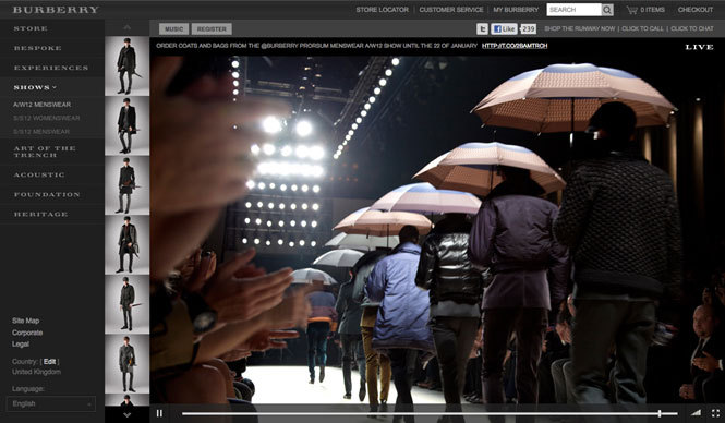 BURBERRY｜バーバリー プローサム、今回もミラノからライブストリーミング！