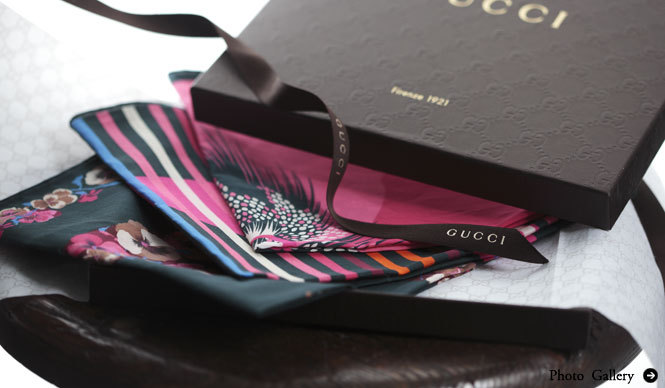 GUCCI｜このハンカチで、彼をバージョンアップ？