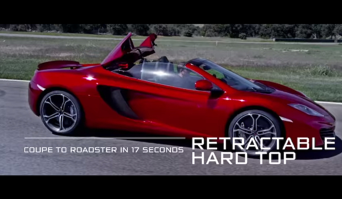 マクラーレンMP4-12Cスパイダーの動画を初公開｜McLaren