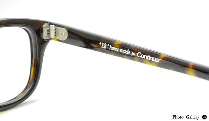 Continuer｜ハンドメイドアイウェアブランド「“12”home made」ニューコレクション