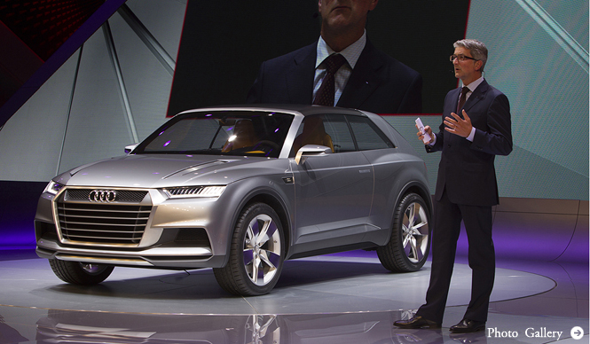 リッター90kmのハイブリッドコンセプト「クロスレーン クーペ」｜Audi