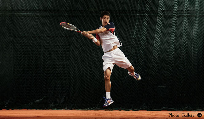 adidas|錦織 圭選手の勝負靴「adizero feather II AC」プレゼント
