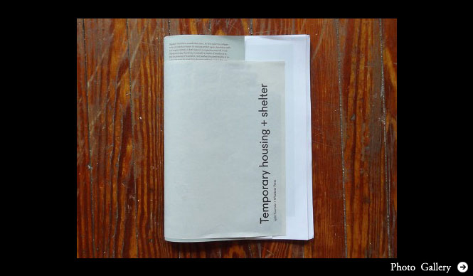 Whatever Press+split/fountain|リトルプレス(限定部数冊子)『Temporary housing + shelter』