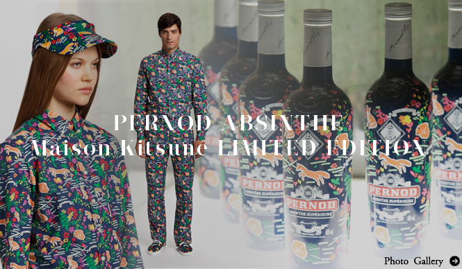 EAT｜限定ボトルにくわえ、コラボアイテムも発売！「メゾン キツネ×ペルノアブサン」