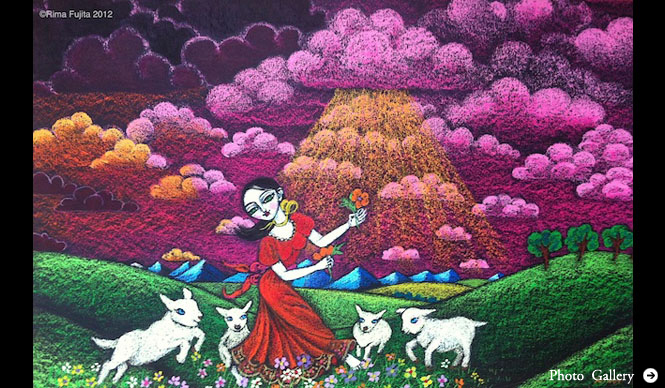 伊勢丹｜藤田理麻「光～Kirana～」新作絵画展開催