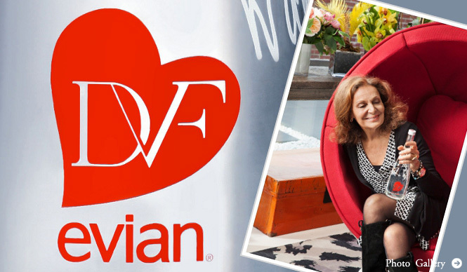 evian×DIANE von FURSTENBERG|2013「エビアン」デザイナーズボトル、今年はダイアン フォン ファステンバーグがデザイン