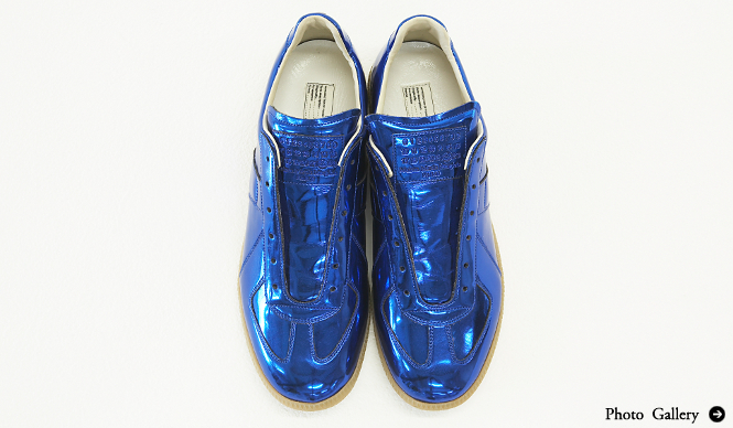 Maison Martin Margiela|メタリックブルーの「レプリカ」ジャーマントレーナー地方店限定発売