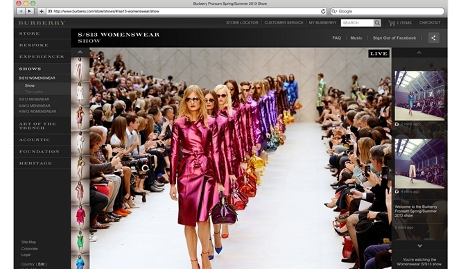 BURBERRY PRORSUM｜2013年秋冬ウィメンズコレクションをライブストリーミング配信
